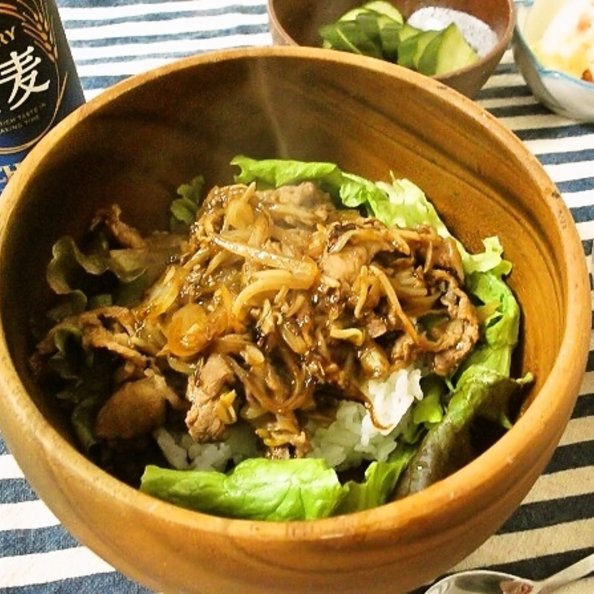 牛肉 もやしで焼肉丼 レシピ 作り方 By 辛党さん 楽天レシピ